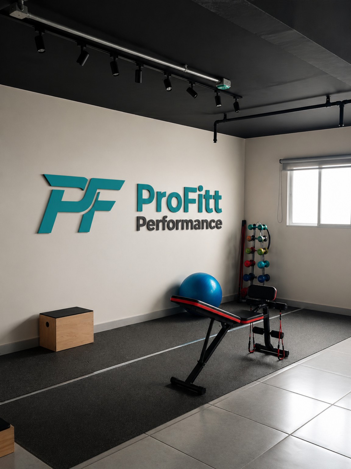 Sala de treinamento funcional da ProFitt Performance